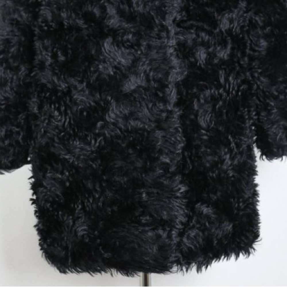 Prada FW2012 black mohair fur Women's Coat - Picture 3 of 10